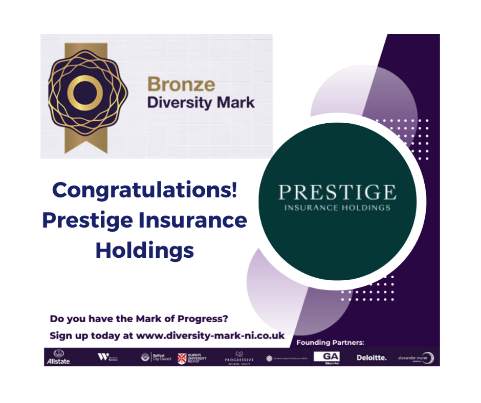 Prestige Insurance Holdings awarded Bronze Diversity Mark Accreditation for championing gender diversity