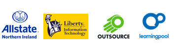 Stem Partner Logos - Allstate NI, Liberty IT, Outsource, Learning Pool